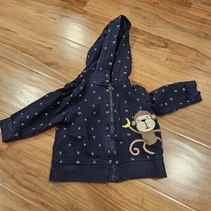 Bundles baby place Navy Blue 3-6 month baby Kids Jacket with Monkey Design